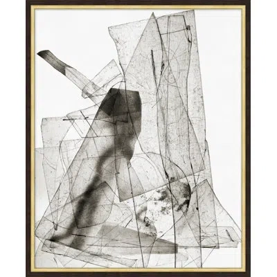 Wendover Art Group Batholith Monoprint 5 By Thom Filicia - Picture Frame Painting On Paper In Black;white;gray