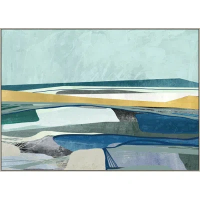 Wendover Art Group Bay Of Blue In Blue,yellow,black,ivory