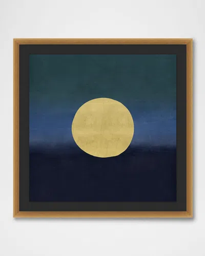 Wendover Art Group 'beacon Of Gold 4' Wall Art In Blue