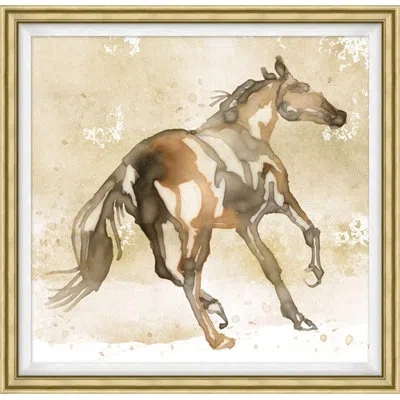Wendover Art Group Beauty In Motion - Picture Frame Painting On Paper In Gray;beige