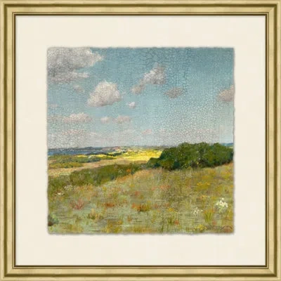 Wendover Art Group Beneath The Bluest Sky 4 - Picture Frame Painting On Paper In Blue;white;green;yellow
