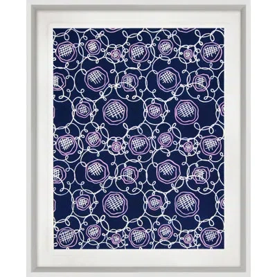 Wendover Art Group Bermuda Pink And Navy 4 - Picture Frame Graphic Art In Pink;navy