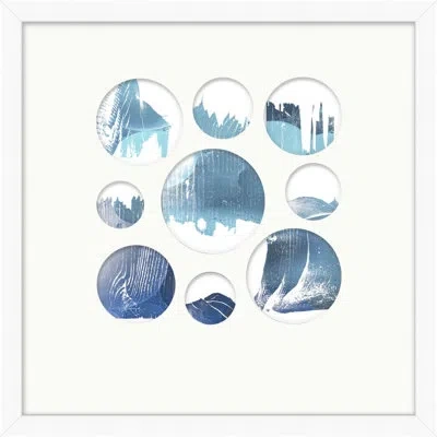 Wendover Art Group Beyond The Edge 1 - Single Picture Frame Print On Paper In Blue,white