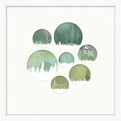 Wendover Art Group Beyond The Edge 2 - Single Picture Frame Print On Paper In Green,white