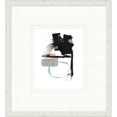 Wendover Art Group Big Sur 1 - Picture Frame Painting On Paper In Black;green;pink
