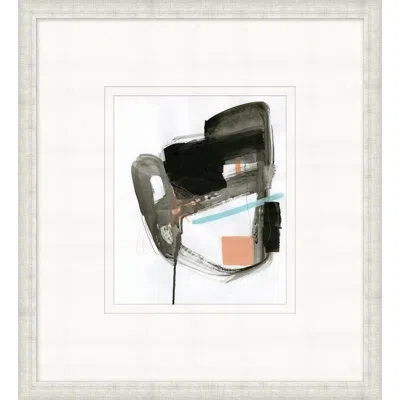 Wendover Art Group Big Sur 3 - Picture Frame Painting On Paper In Blue;black;pink