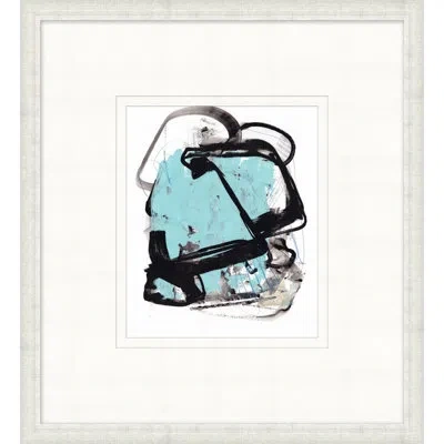 Wendover Art Group Big Sur 8 - Picture Frame Painting On Paper In Blue;black