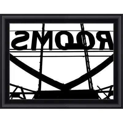 Wendover Art Group Billboard 1 By Thom Filicia - Picture Frame Photograph On Paper In Black;white
