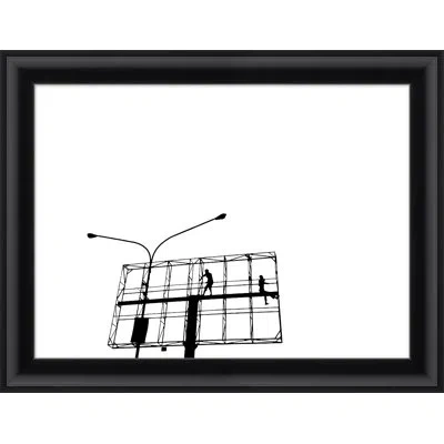 Wendover Art Group Billboard 3 By Thom Filicia - Picture Frame Photograph On Paper In Black;white