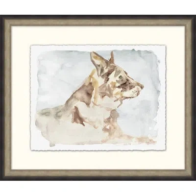Wendover Art Group Bishop - Picture Frame Painting On Paper In Blue;brown;beige