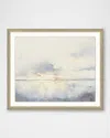 Wendover Art Group Bits Of Gold 1 Framed Giclee In Blue/white