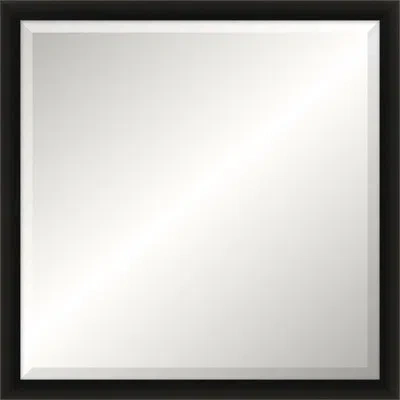 Wendover Art Group Blair Solid Wood Floor Mirror In High Gloss Black