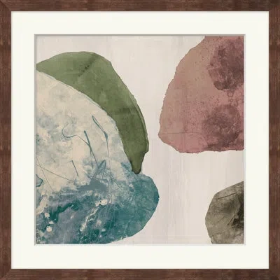 Wendover Art Group Blanched 1 - Picture Frame Painting On Paper In Blue;green;red;beige