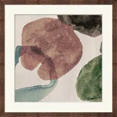 Wendover Art Group Blanched 2 - Picture Frame Painting On Paper In Green;red;beige