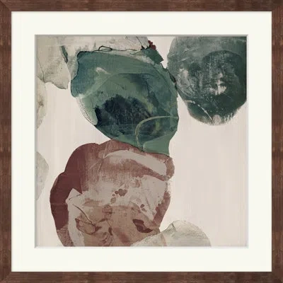 Wendover Art Group Blanched 4 - Picture Frame Painting On Paper In Green;red;beige