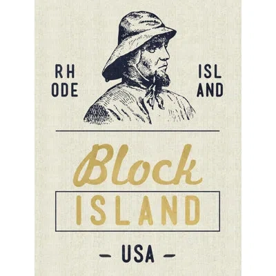 Wendover Art Group Block Island - Wrapped Canvas Textual Art In Black