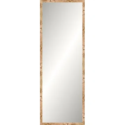 Wendover Art Group Blonde Burl Mirror In Brown