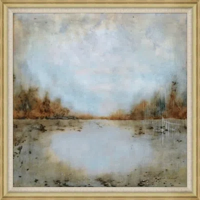 Wendover Art Group Blue 1 - Picture Frame Painting On Paper In Brown;gray