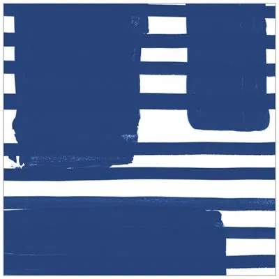 Wendover Art Group Blue Connection 2 By Thom Filicia - Picture Frame Painting On Canvas In Blue;white