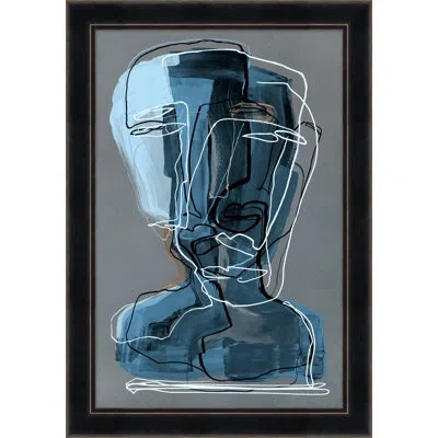 Wendover Art Group Blue Echo In Blue,gray