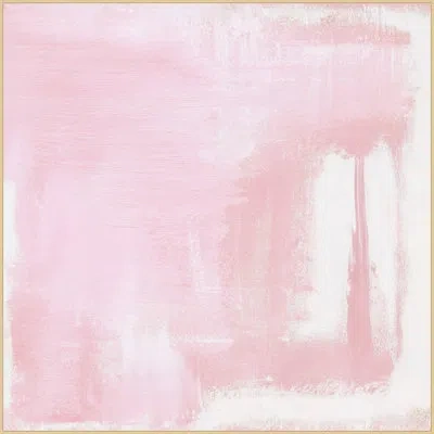 Wendover Art Group Blush Bliss By Lillian August - Floater Frame Painting On Canvas In Pink