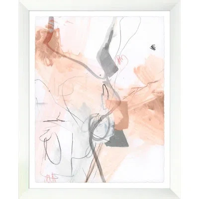 Wendover Art Group Blush Dance 1 By Lillian August - Single Picture Frame Painting In Gray;pink