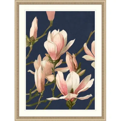 Wendover Art Group Blush Floral 2 - Picture Frame Graphic Art On Paper In Green;pink;navy