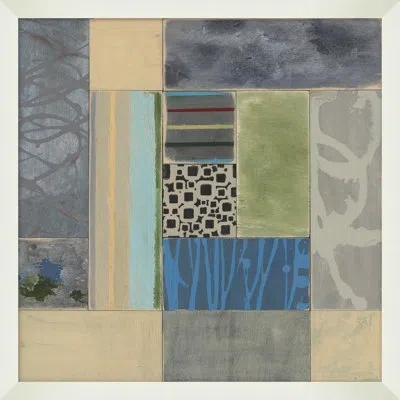 Wendover Art Group Boardwalk 1 - Picture Frame Painting On Paper In Blue;gray;beige
