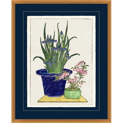 Wendover Art Group Bonsai Pot 2 - Picture Frame Painting In Green