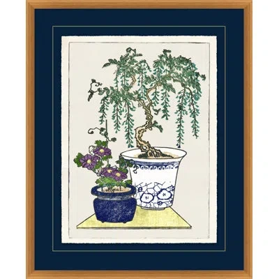 Wendover Art Group Bonsai Pot 3 - Painting In Green