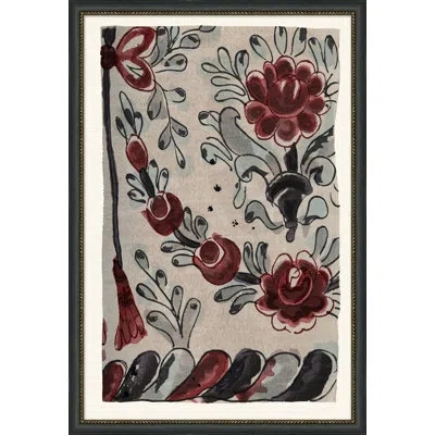 Wendover Art Group Bordeaux 2 - Picture Frame Painting In Black;red;beige