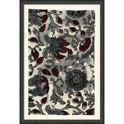 Wendover Art Group Bordeaux 7 - Picture Frame Painting In Black;red;beige
