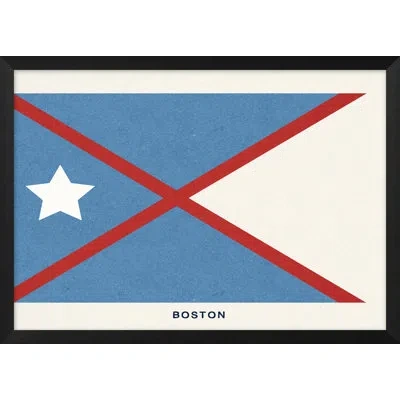 Wendover Art Group Boston Yacht Club - Picture Frame Painting In Blue;red