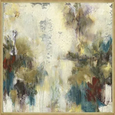 Wendover Art Group Botanical - Picture Frame Painting On Canvas In Blue;brown;green;beige