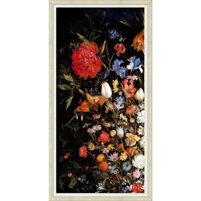 Wendover Art Group Bouquet Diptych A - Picture Frame Painting In Black;red;orange