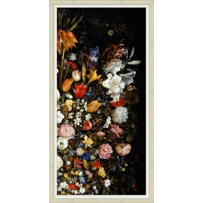 Wendover Art Group Bouquet Diptych B - Picture Frame Painting In Black;red;orange