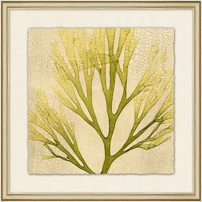 Wendover Art Group Bradbury Collection 4 - Picture Frame Painting On Paper In Green;yellow