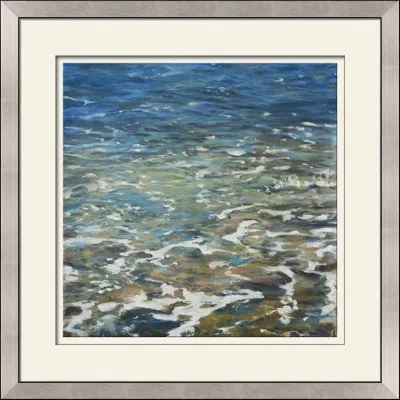 Wendover Art Group Breaking I - Picture Frame Painting On Paper In Blue;brown;gray