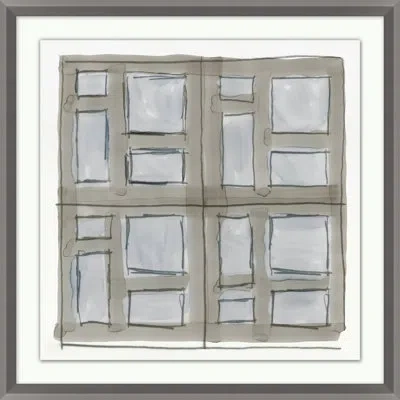 Wendover Art Group Brise-soleil 7 By Christopher Kennedy - Picture Frame Painting On Paper In Brown;gray
