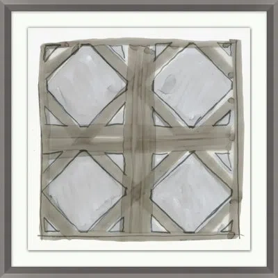 Wendover Art Group Brise-soleil 8 By Christopher Kennedy - Picture Frame Painting On Paper In Brown;gray