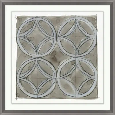 Wendover Art Group Brise-soleil 9 By Christopher Kennedy - Picture Frame Painting On Paper In Brown;gray