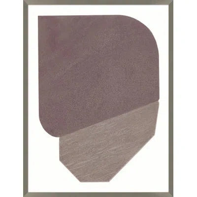 Wendover Art Group Brocade 1 By Thom Filicia - Picture Frame Painting On Paper In Brown;gray