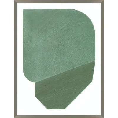 Wendover Art Group Brocade 2 By Thom Filicia - Picture Frame Graphic Art On Paper In Green