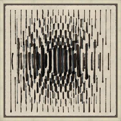 Wendover Art Group Brown Mod Tapestry 2 By Thom Filicia - Picture Frame Painting On Canvas In Ivory;dark Gray