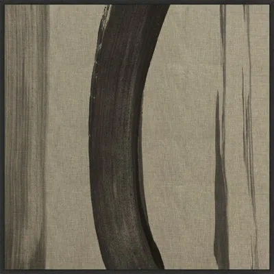 Wendover Art Group Brushed Stripes 6 In Black,light Brown