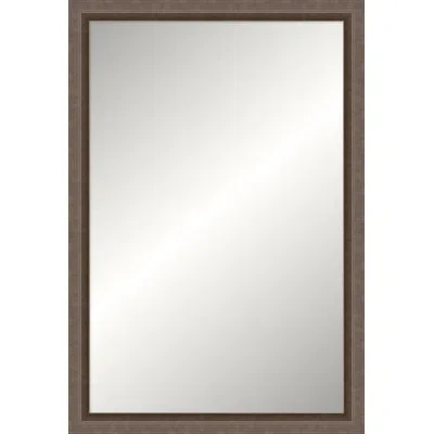Wendover Art Group Bryand Solid Wood Mirror In Pewter