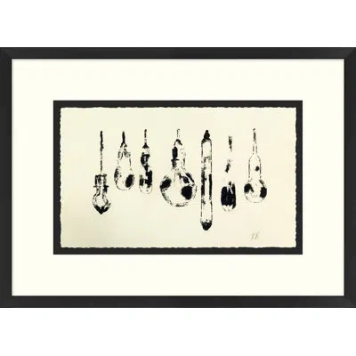 Wendover Art Group Bulbs - Picture Frame Painting On Paper In Black;cream