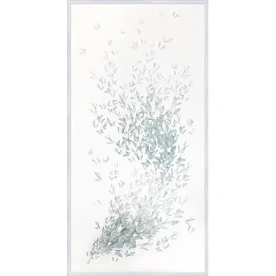 Wendover Art Group Butterflies In Flight 2 In Gray