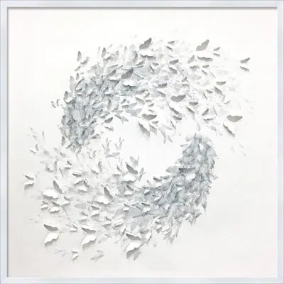Wendover Art Group Butterflies In Motion In White