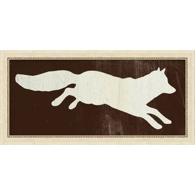 Wendover Art Group Cabin Collection Fox - Picture Frame Graphic Art In Black;white